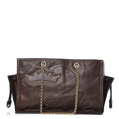Loewe Nappa Chain Logo Shopper Tote Brown 1 of 8