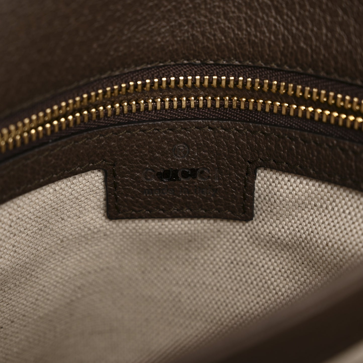 GG Supreme Monogram Textured Dollar Calfskin Web Medium Blondie Top Handle Shoulder Flap Bag Beige Ebony New Acero