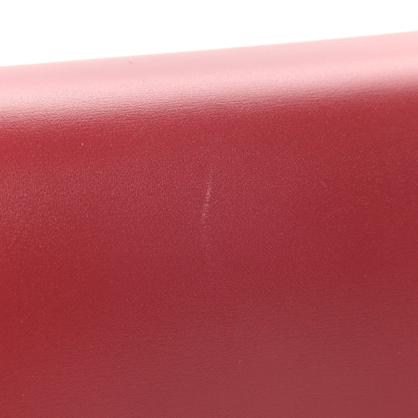 Box Calfskin Teen Classic Box Flap Bag Red