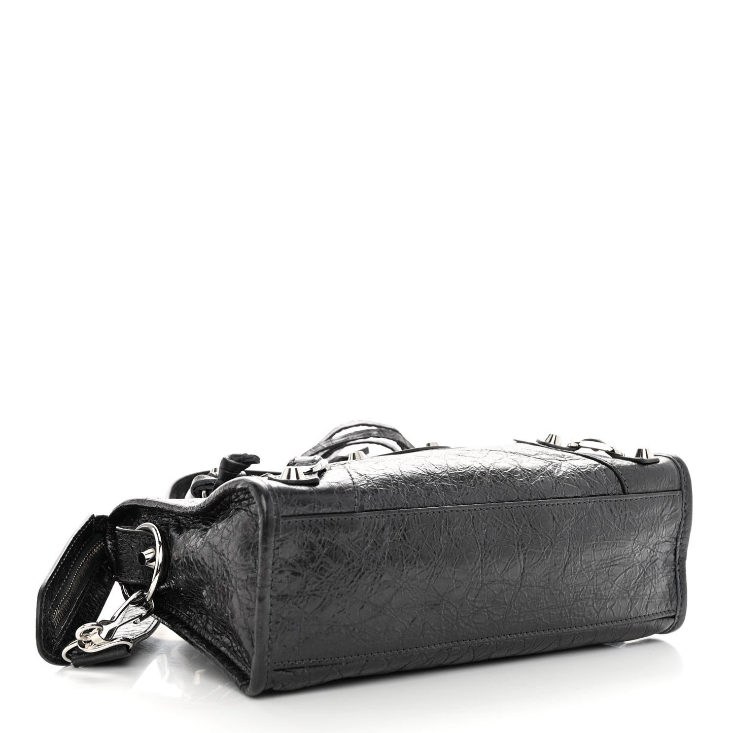 Agneau Classic Silver Hardware Mini City Anthracite