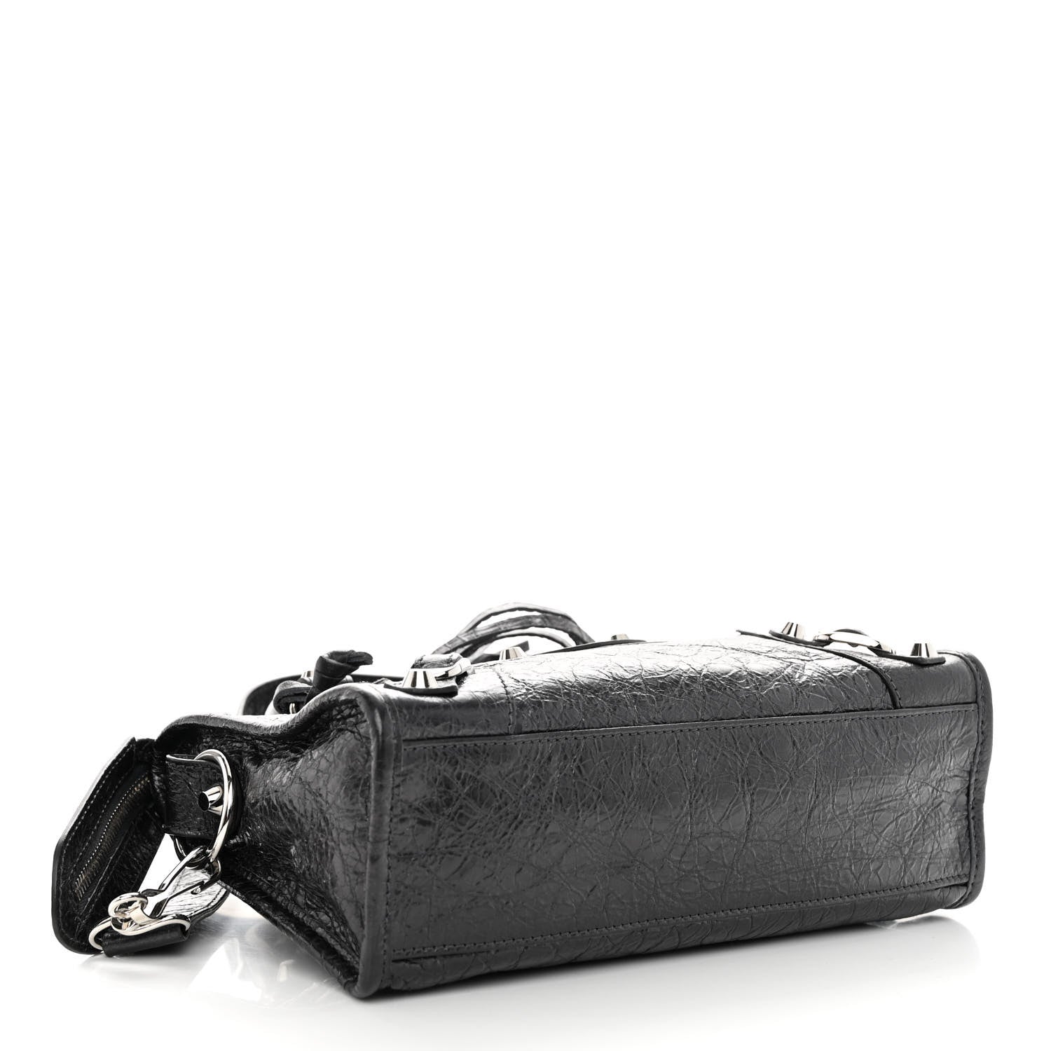 Balenciaga Agneau Classic Silver Hardware Mini City Anthracite 4 of 9