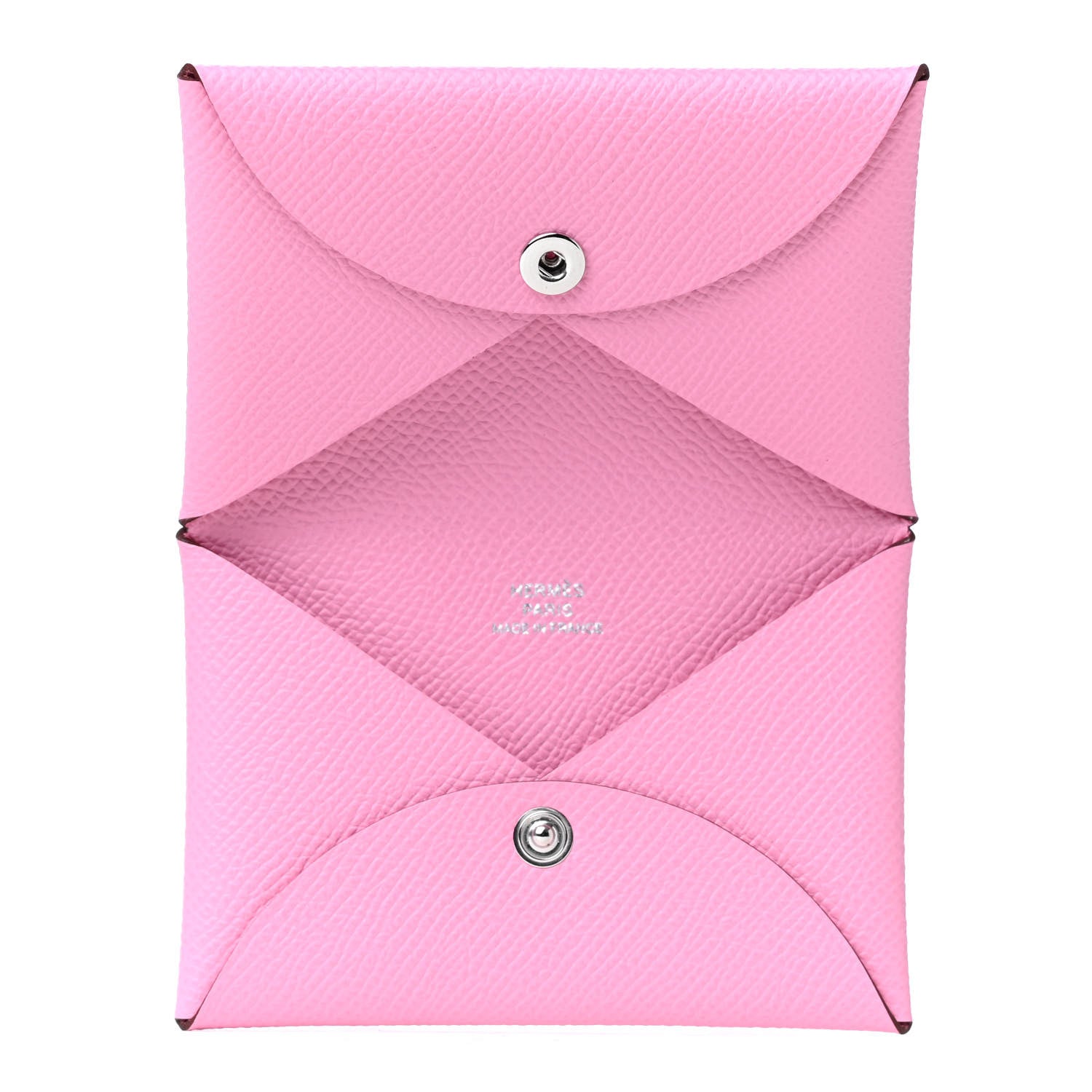 Hermes Epsom Calvi Card Case 5P Pink 4 of 4