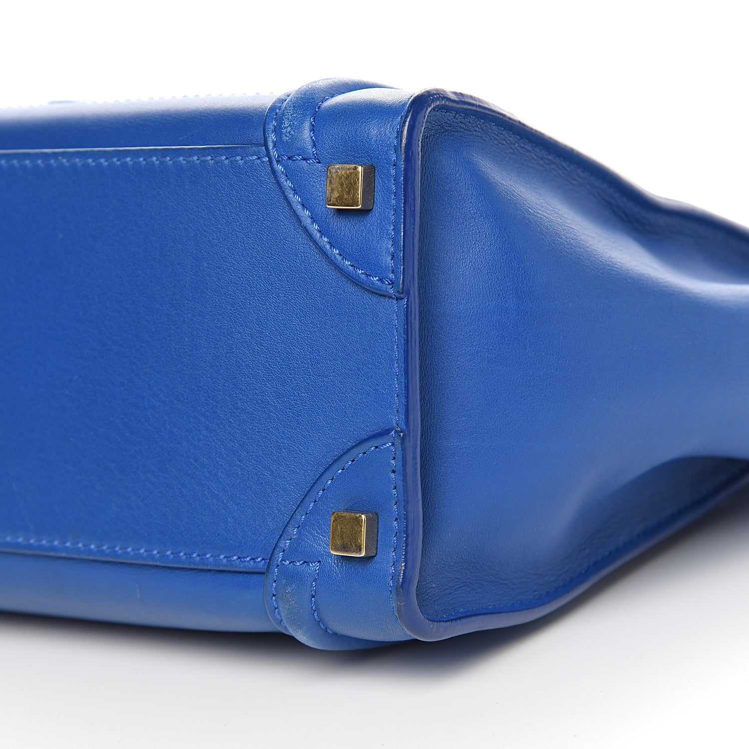Celine Smooth Calfskin Micro Luggage Royal Blue 9 of 14