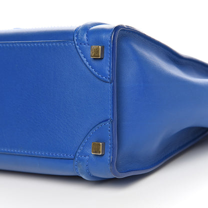 Celine Smooth Calfskin Micro Luggage Royal Blue 9 of 14