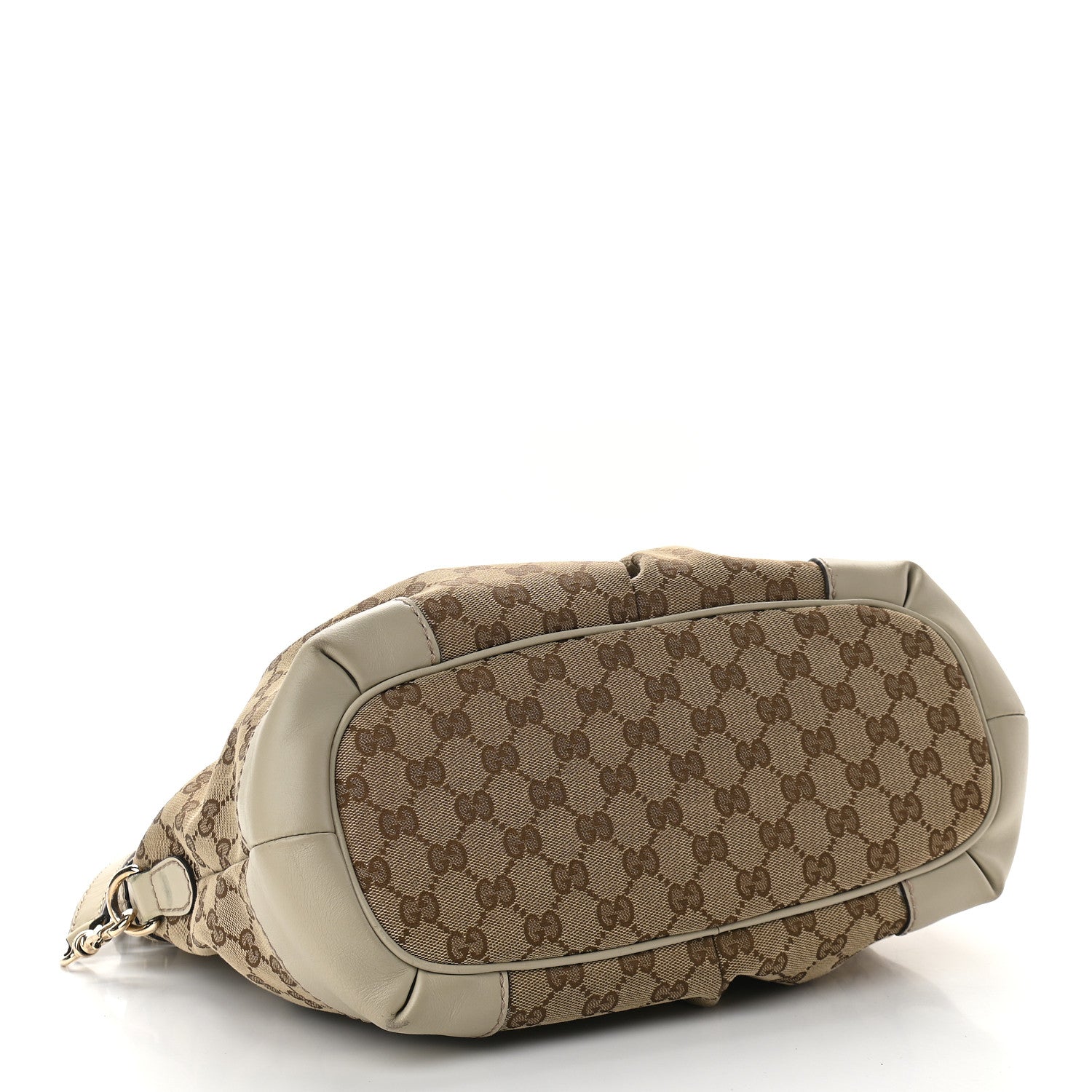 Gucci Monogram Margaux Calfskin Medium Sukey Top Handle Bag Beige Ebony Mystic White 4 of 9