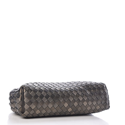 Bottega Veneta Nappa Intrecciato The Lauren 1980 Clutch Platinum 4 of 10
