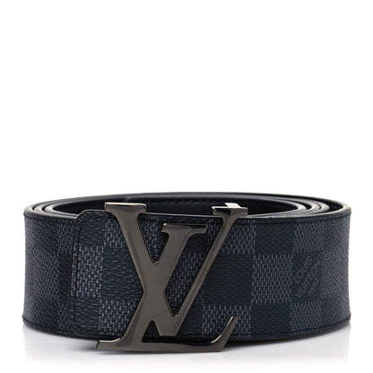 Louis Vuitton Damier Graphite 40mm LV Initiales Belt 95 38 1 of 6