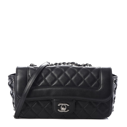 Chanel Calfskin Quilted Small Coco Corset Flap Black 1 of 10