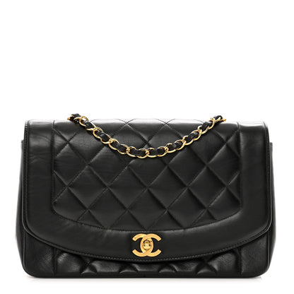 Chanel Lambskin Quilted Medium Single Flap Black 1 of 10