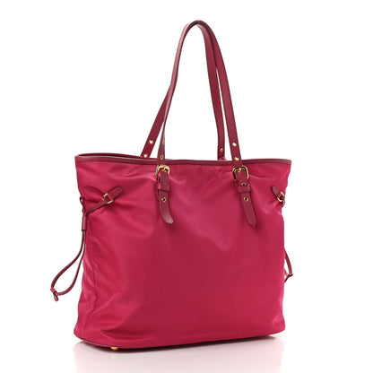 Prada Tessuto Nylon Saffiano Shopping Tote Ibisco 3 of 10