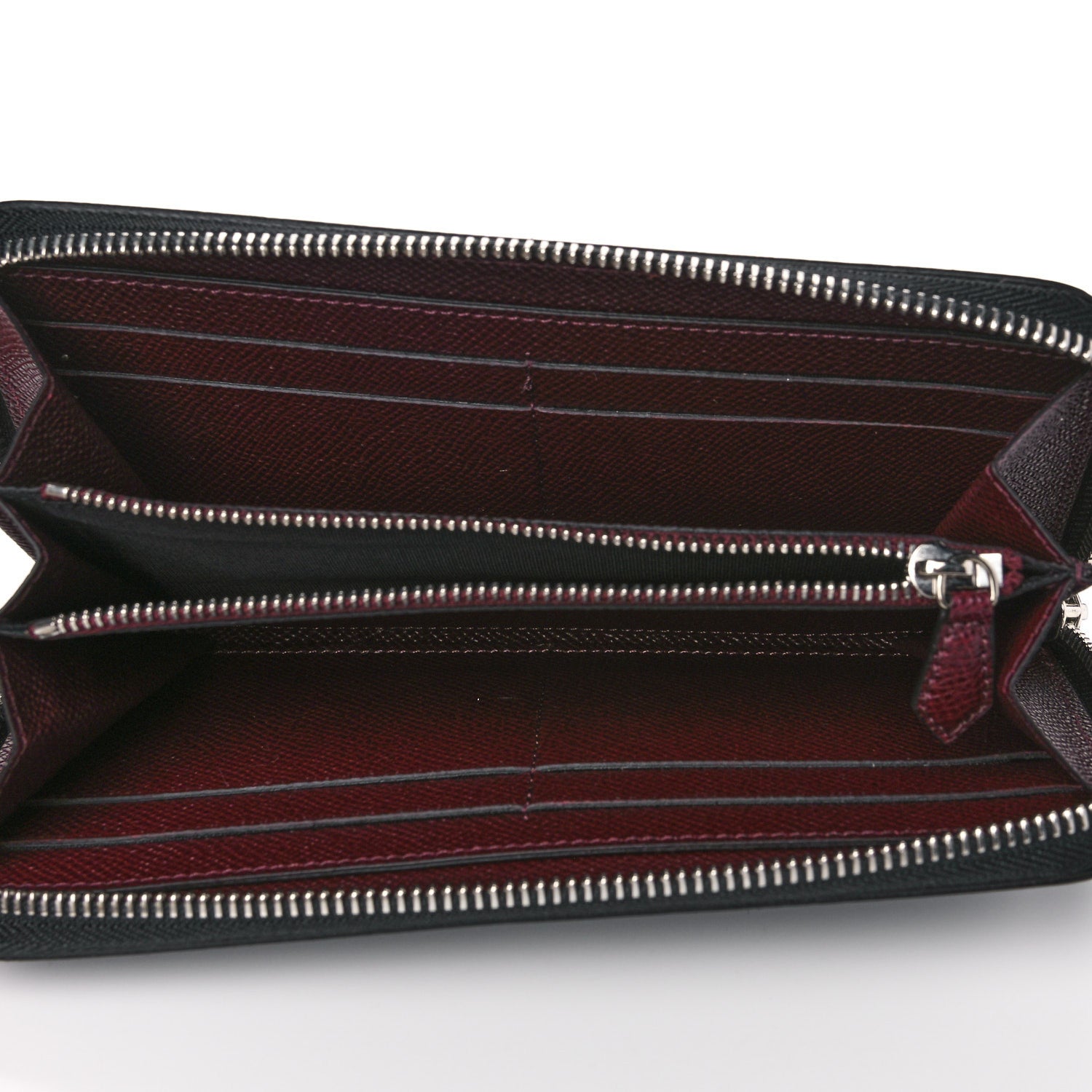 Givenchy Grained Calfskin Zip Around Wallet Black 5 of 12