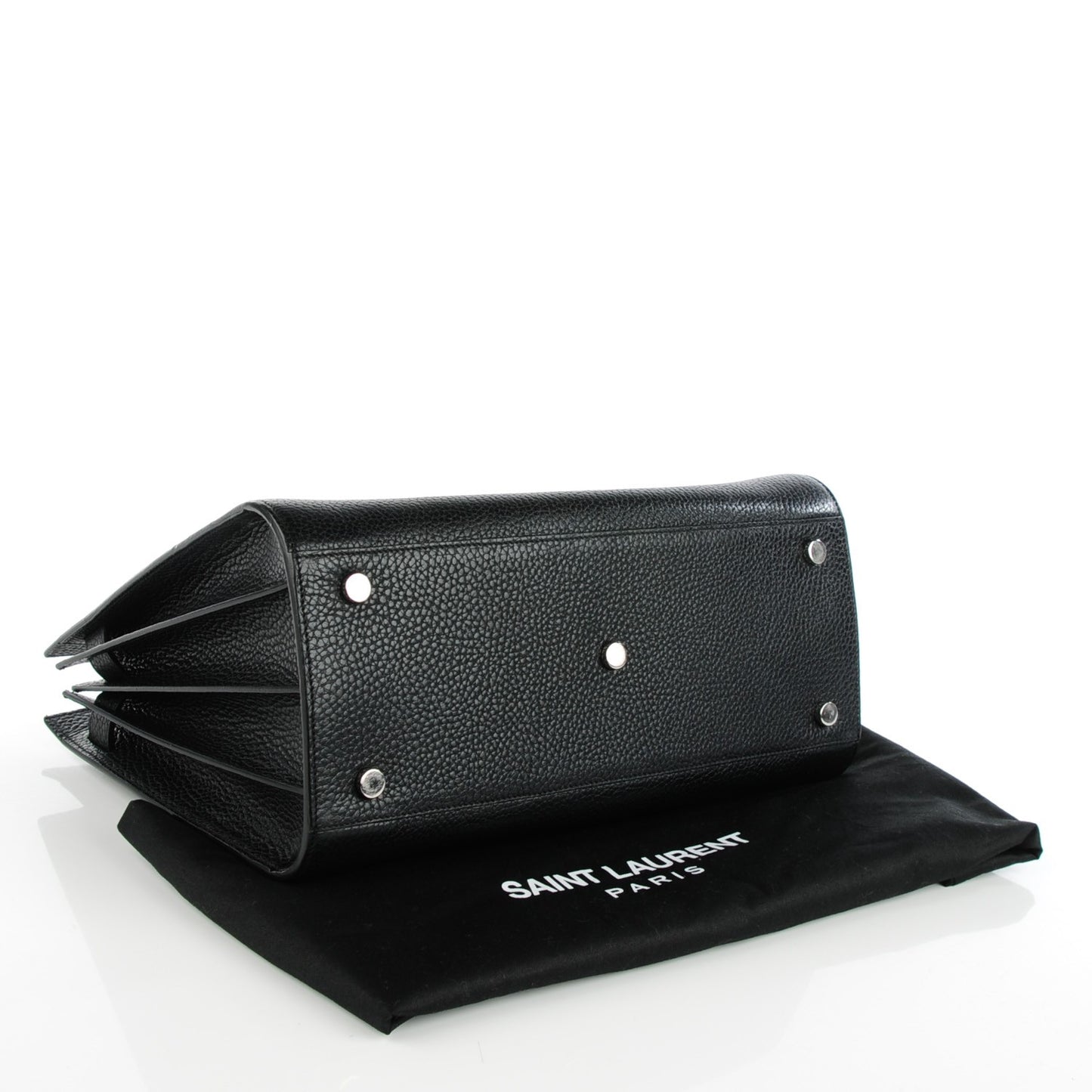 Grained Calfskin Small Sac De Jour Black