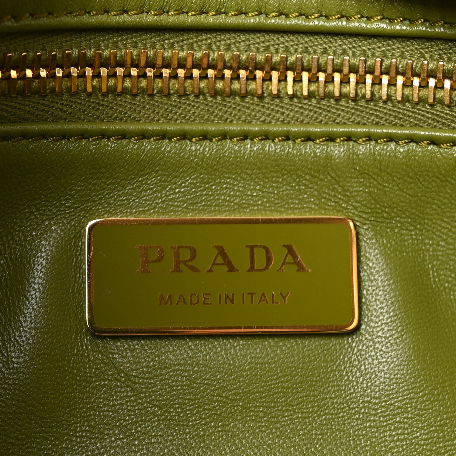 Prada Soft Calfskin Medium Aimee Shoulder Bag Pistachio 6 of 9