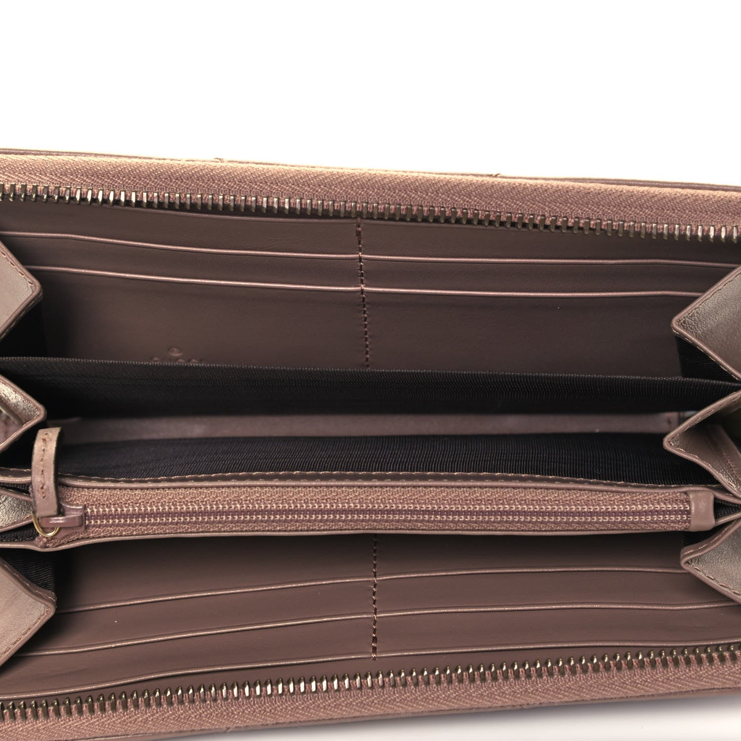 Gucci Calfskin Matelasse GG Marmont Zip Around Wallet Porcelain Rose 5 of 10