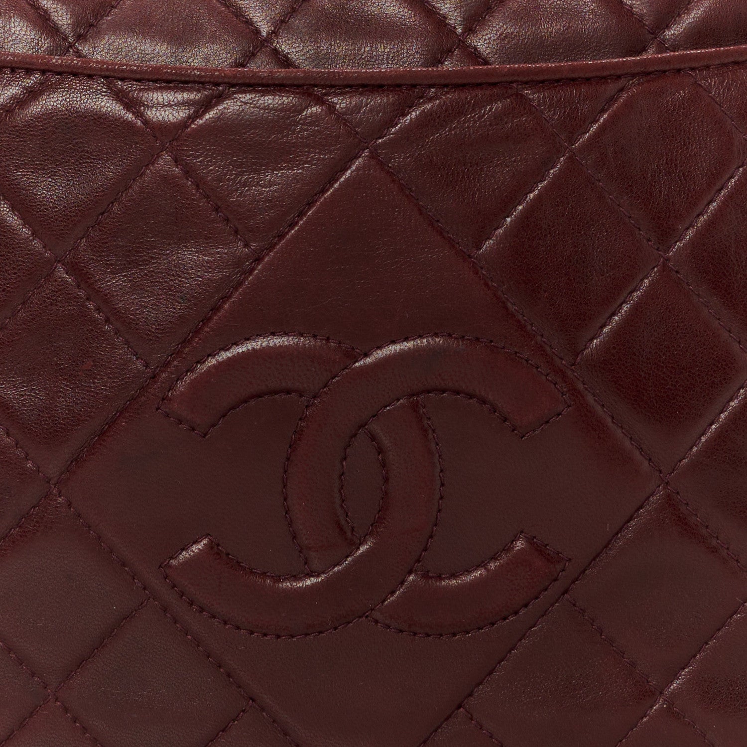 Chanel Lambskin Quilted Tassel Camera Case Red 10 of 13