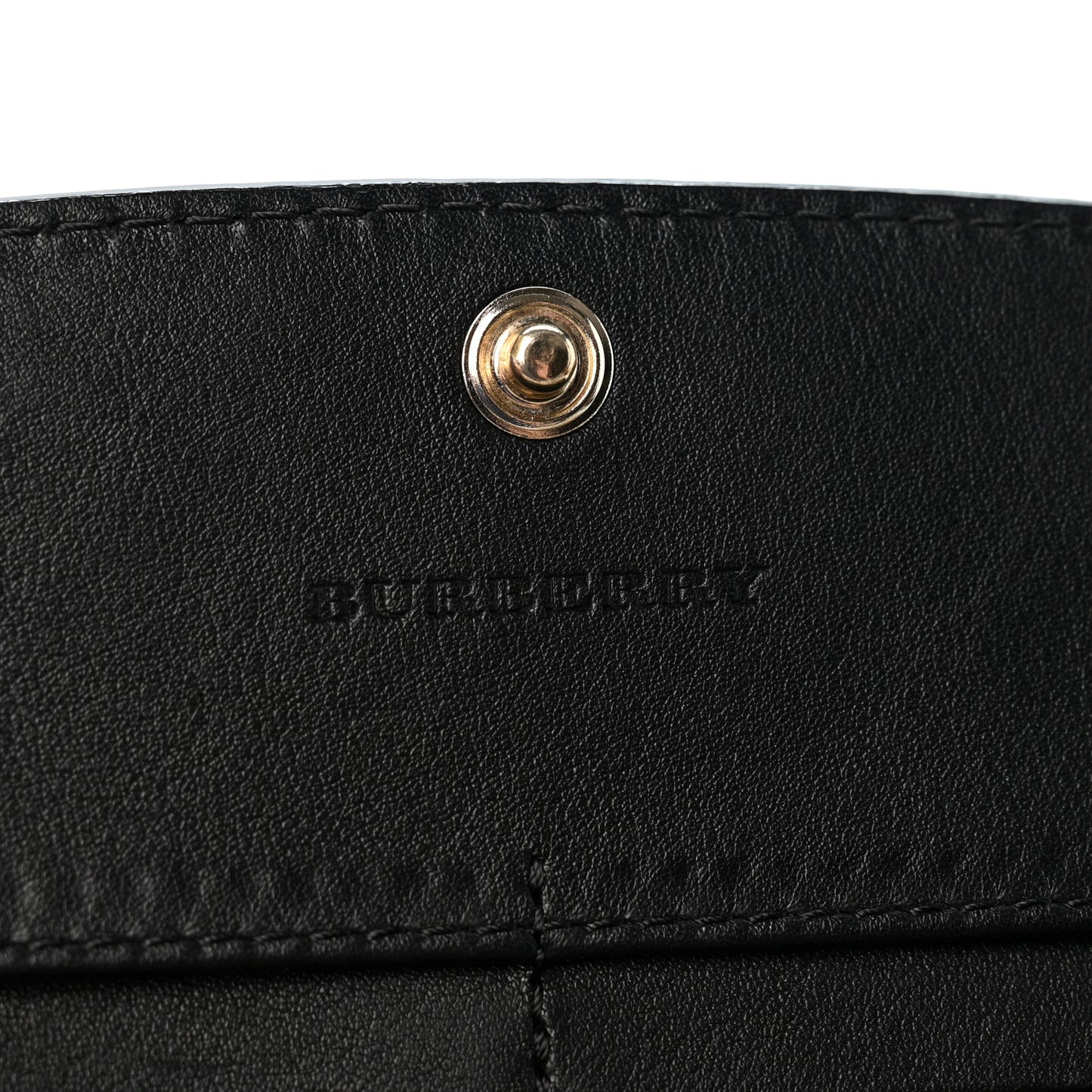 Calfskin Horseferry Check Porter Continental Wallet Black