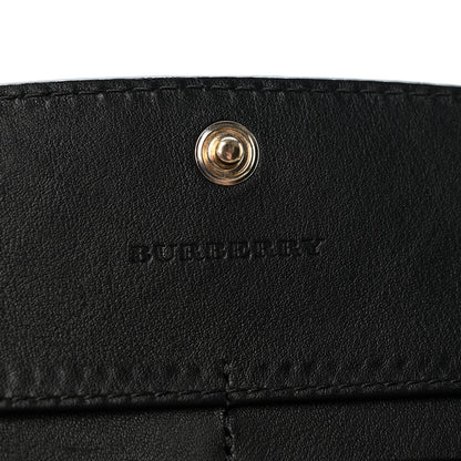 Burberry Calfskin Horseferry Check Porter Continental Wallet Black 6 of 10