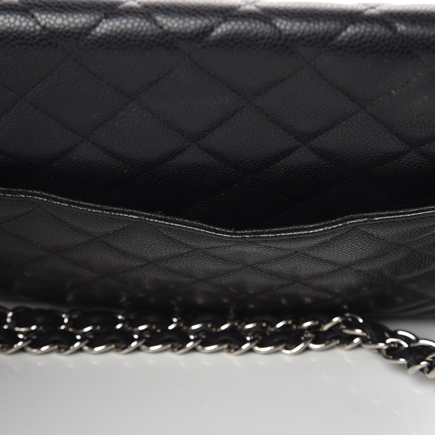 Chanel Caviar Quilted Maxi Single Flap Black 13 of 14