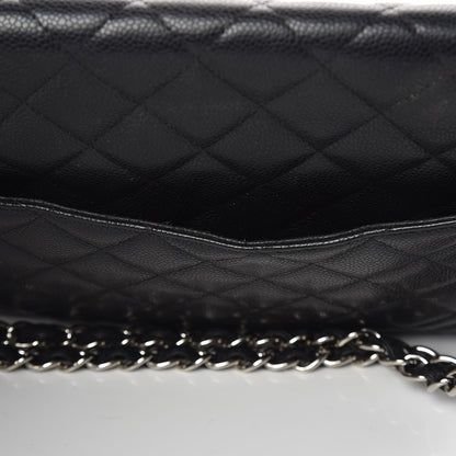 Chanel Caviar Quilted Maxi Single Flap Black 13 of 14