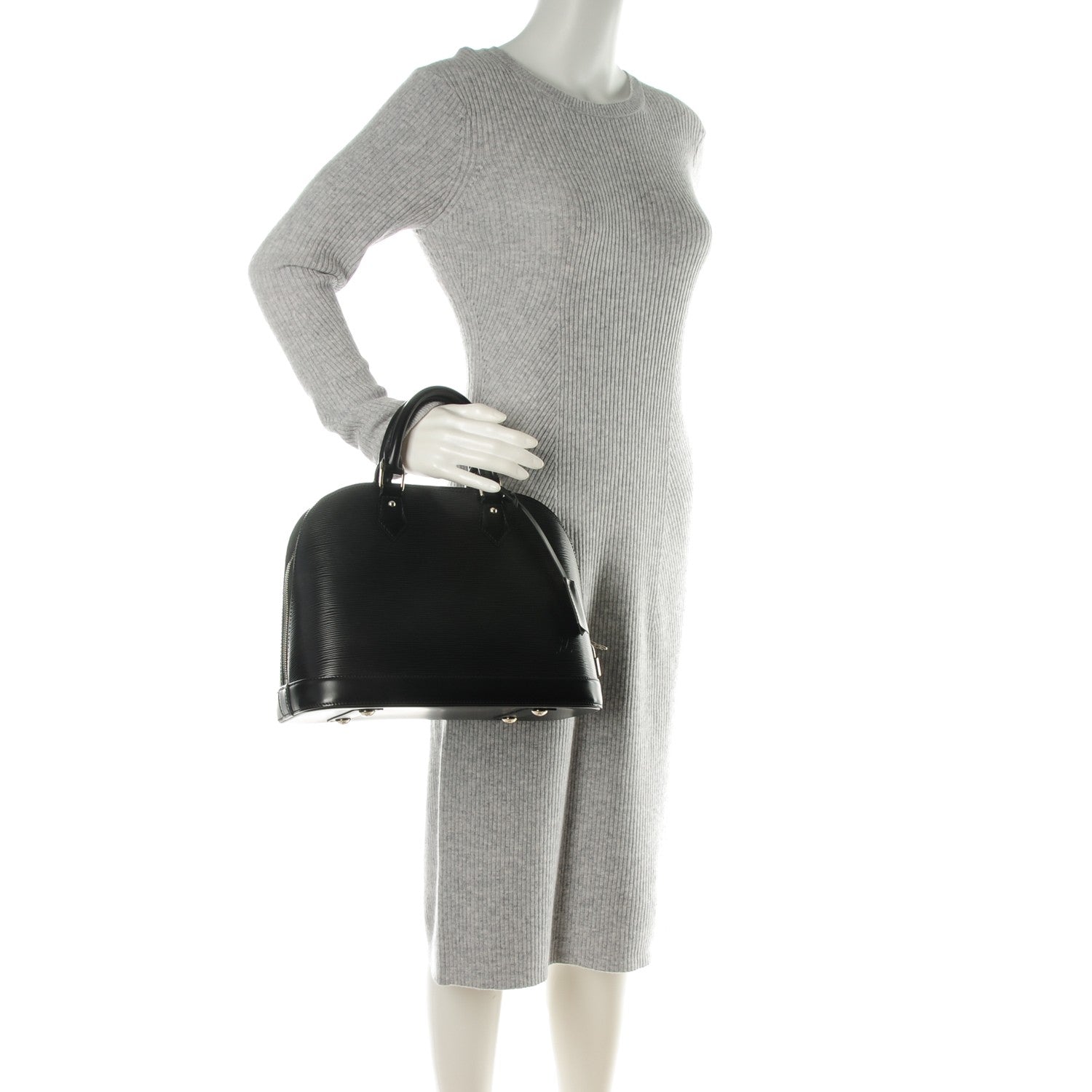 Louis Vuitton Epi Alma PM Black 2 of 8