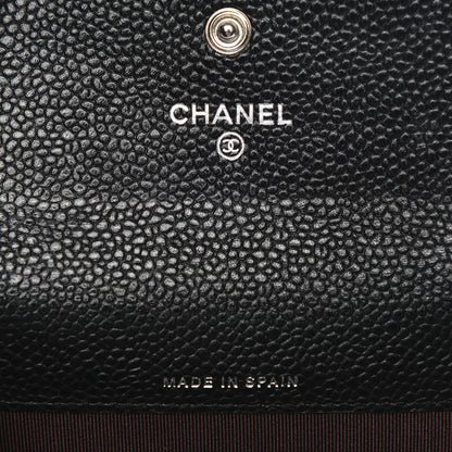 Chanel Caviar Quilted Flap Card Holder Black 6 of 7
