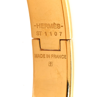 Hermes Enamel Narrow Clic Clac H Bracelet PM Bleu Jodhpur 4 of 5