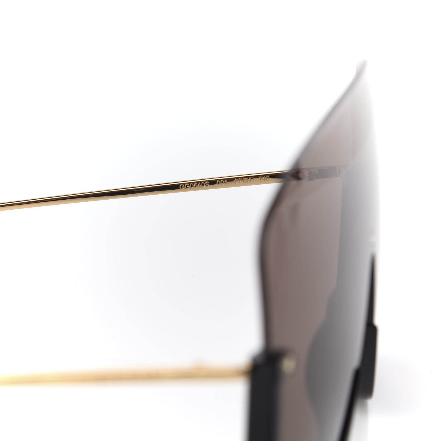 Gucci Oversized Aviator Sunglasses GG0540S Black 6 of 7