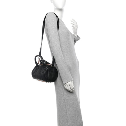 Alexander Wang Pebbled Lambskin Mini Rockie Black Rose Gold Hardware 2 of 10