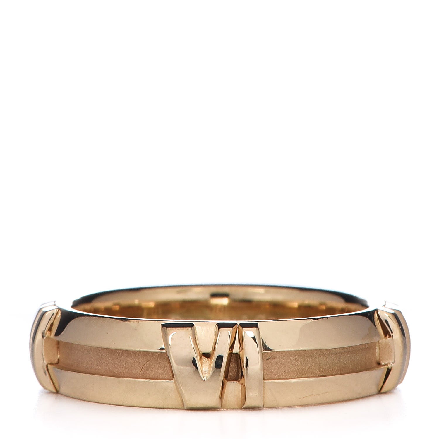 Tiffany 18K Yellow Gold Atlas Band Ring 49 4.75 1 of 5