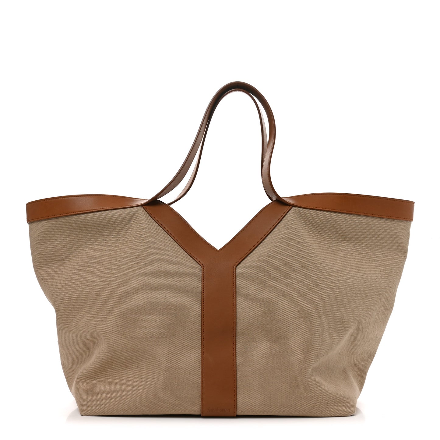 Canvas Calfskin Y Tote Desert Dust Brick
