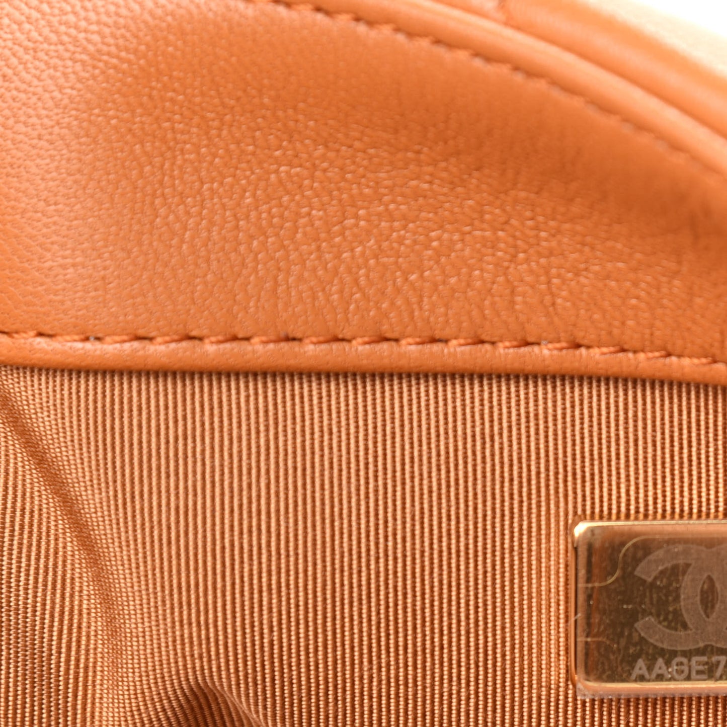 Lambskin Quilted Medium Chanel 19 Flap Light Brown