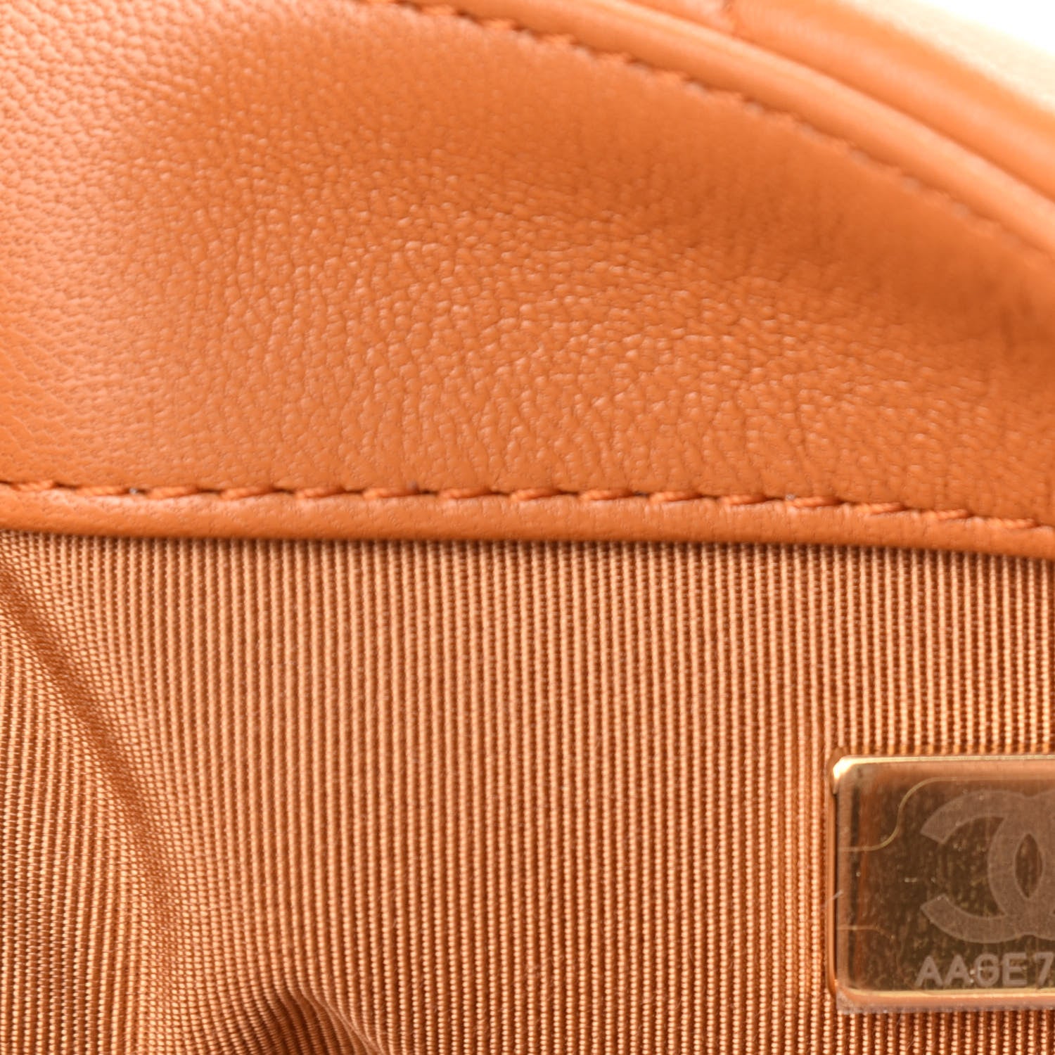 Chanel Lambskin Quilted Medium Chanel 19 Flap Light Brown 9 of 10