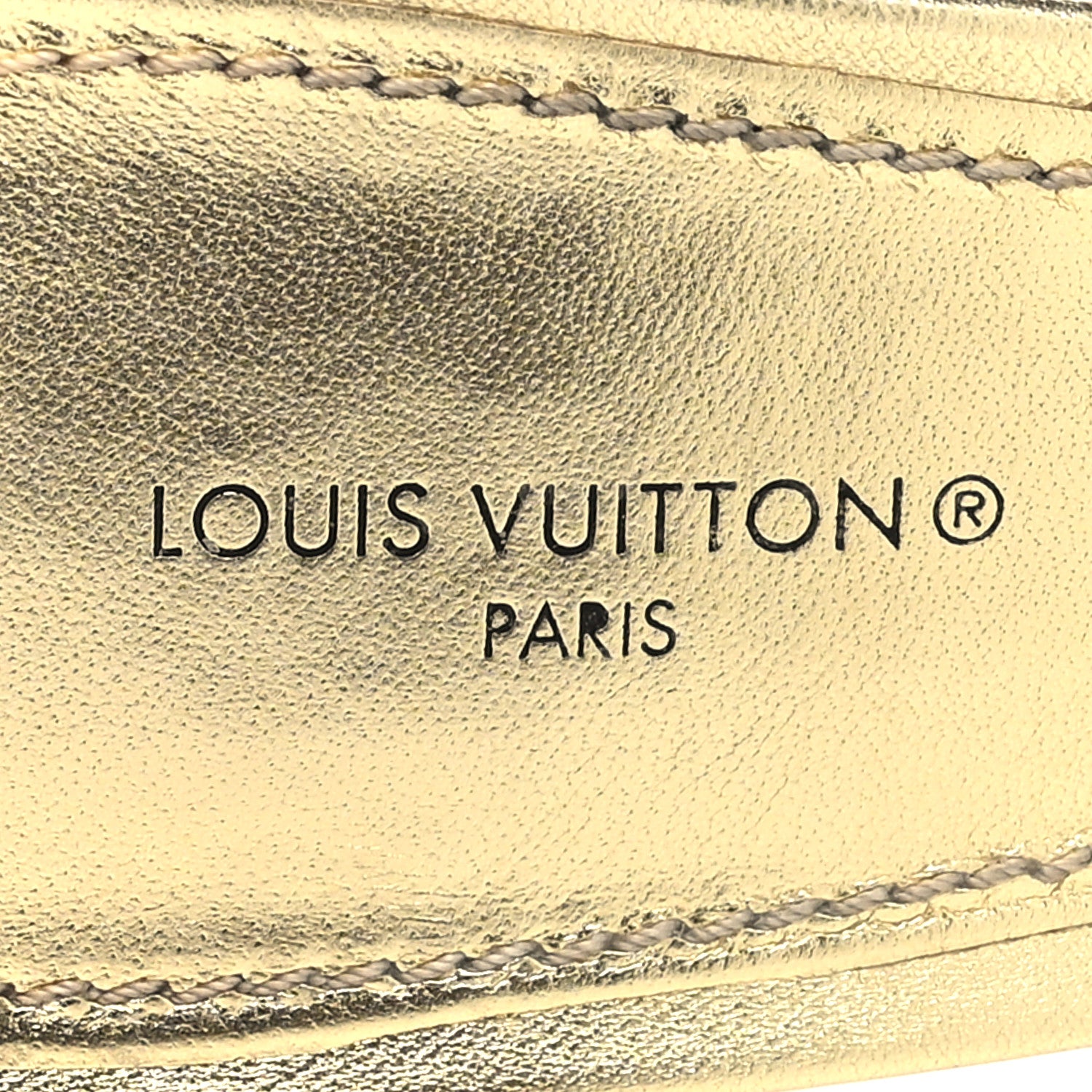 Louis Vuitton Metallic Lambskin Embossed Monogram Revival High Heel Mules 42 Gold 8 of 10