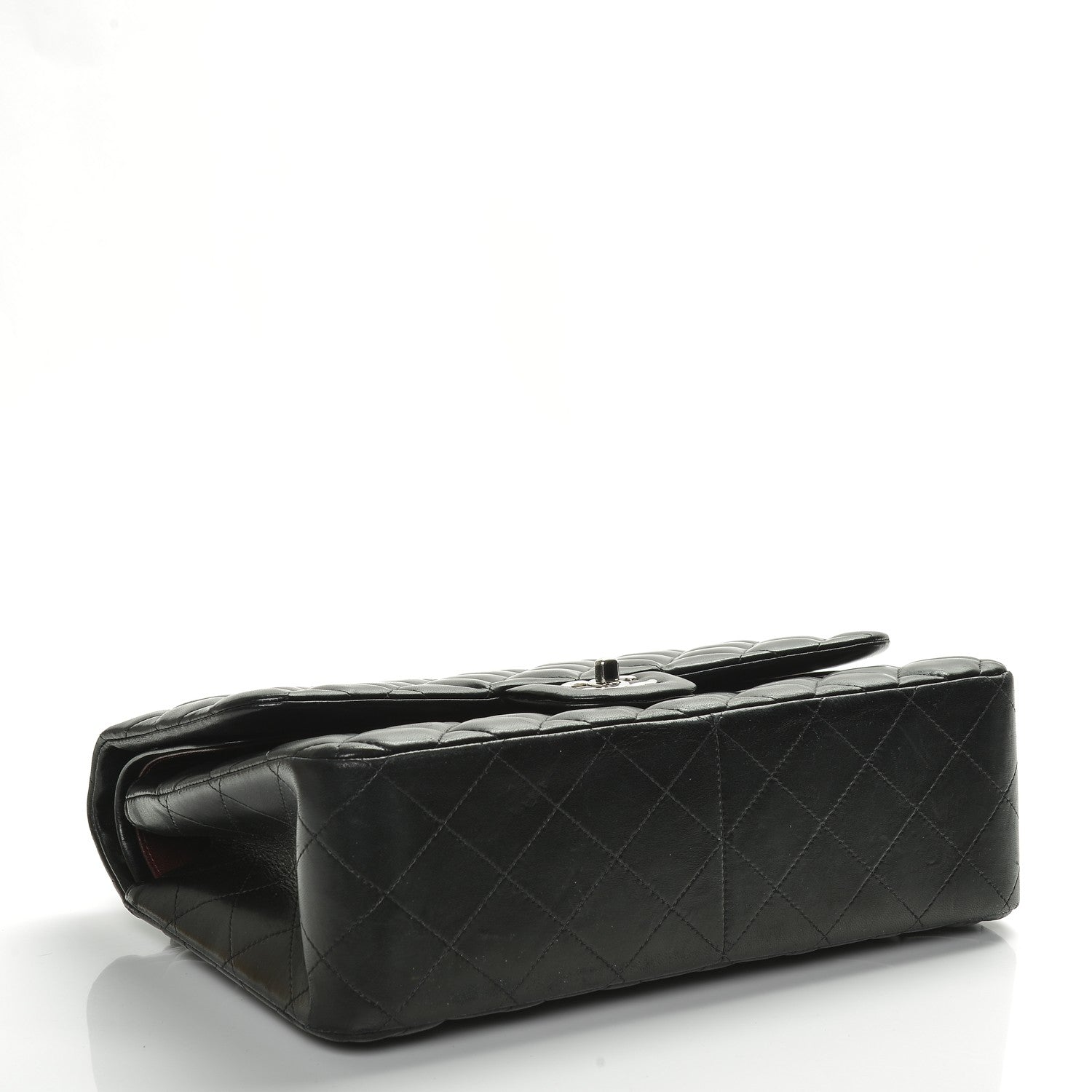 Chanel Lambskin Quilted Jumbo Double Flap Black 4 of 8