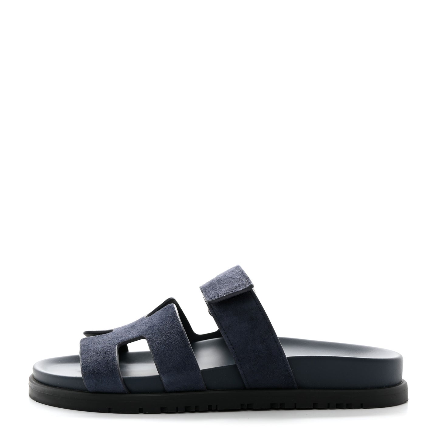 Suede Goatskin Womens Chypre Sandals 36.5 Bleu Celeste