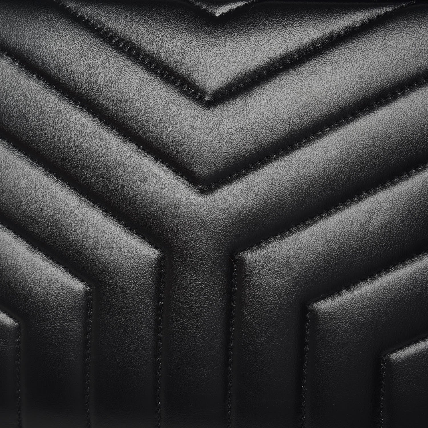 Saint Laurent Calfskin Y Quilted Monogram Medium Loulou Chain Satchel Black 11 of 11
