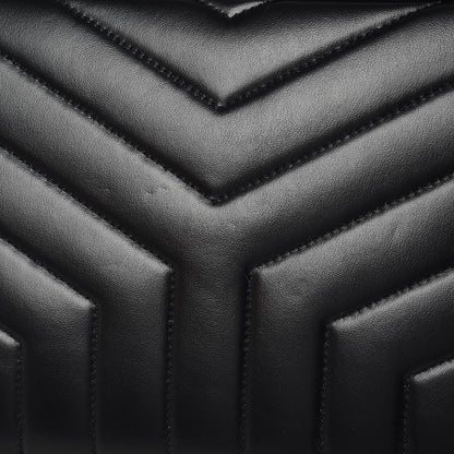 Saint Laurent Calfskin Y Quilted Monogram Medium Loulou Chain Satchel Black 11 of 11