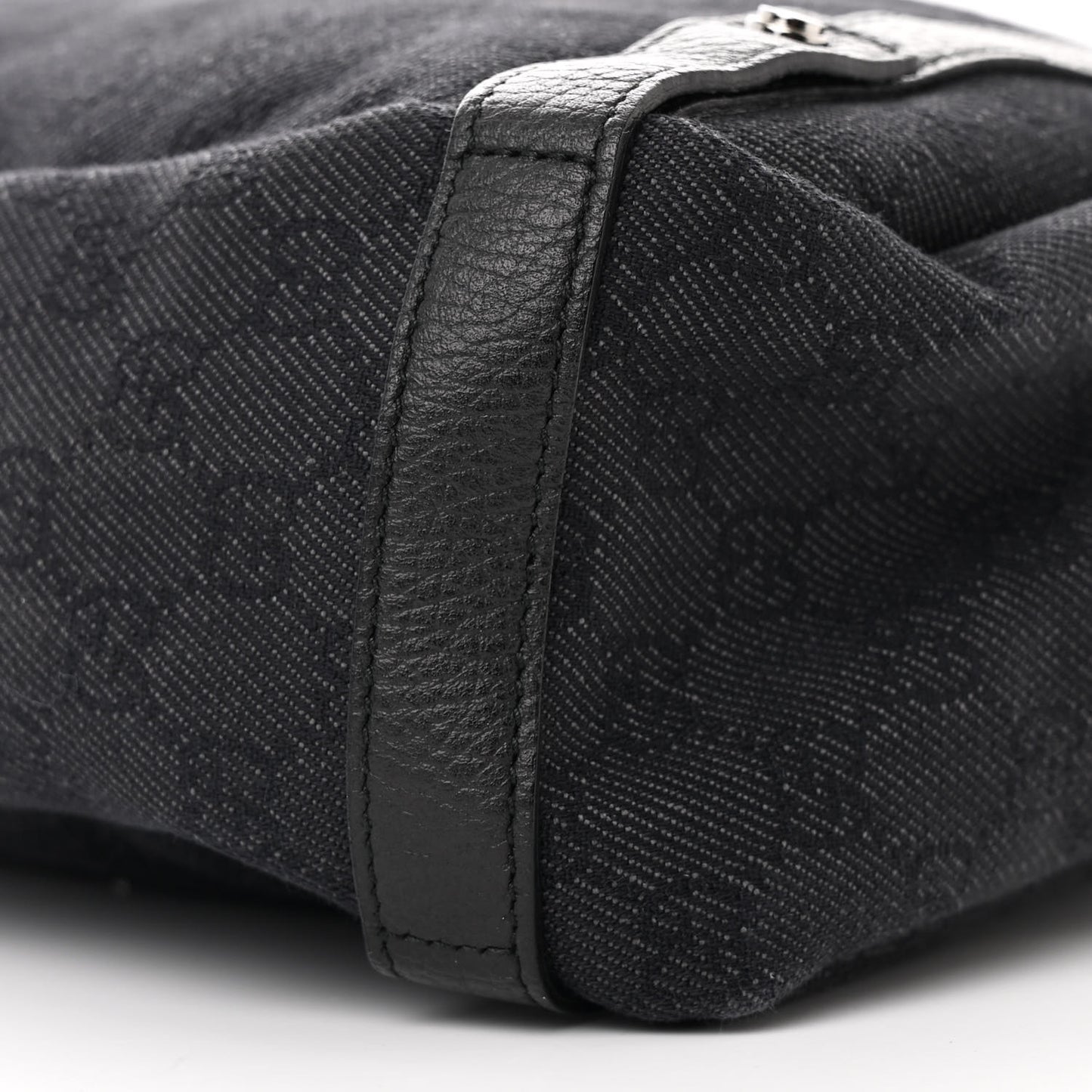 Monogram Medium Abbey Shoulder Bag Black