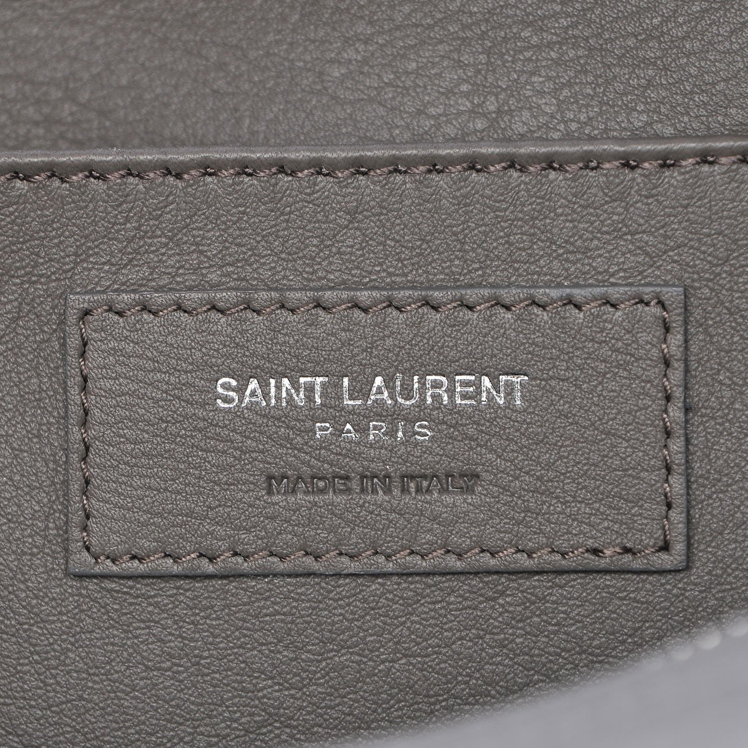 Saint Laurent Smooth Calfskin Crocodile Embossed Baby Monogram Downtown Cabas Earth 6 of 7