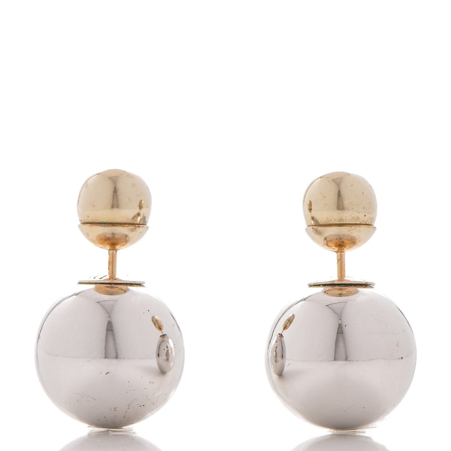 Mise En Dior Tribal Earrings Silver Gold