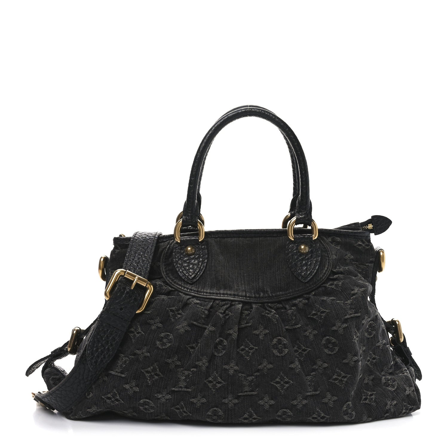 Louis Vuitton Denim Neo Cabby MM Black 1 of 9