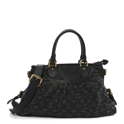 Louis Vuitton Denim Neo Cabby MM Black 1 of 9
