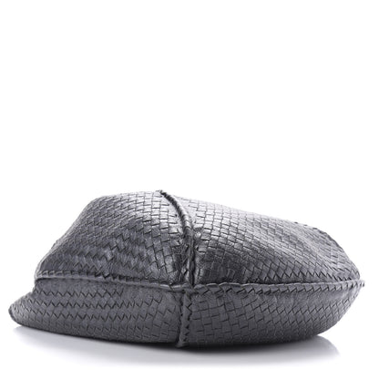 Bottega Veneta Cervo Intrecciato Large Simple Hobo Gunmetal 4 of 9