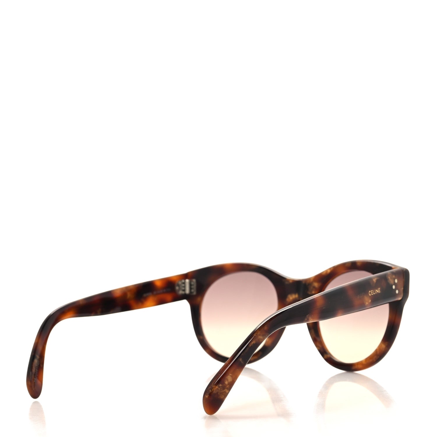 Celine Acetate Cat Eye Sunglasses CL401701 Tortoise 4 of 8