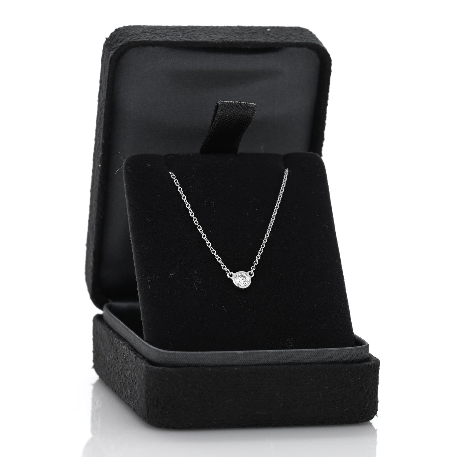 Tiffany Platinum Diamond .22ct Elsa Peretti Diamonds By The Yard Pendant Necklace 5 of 5
