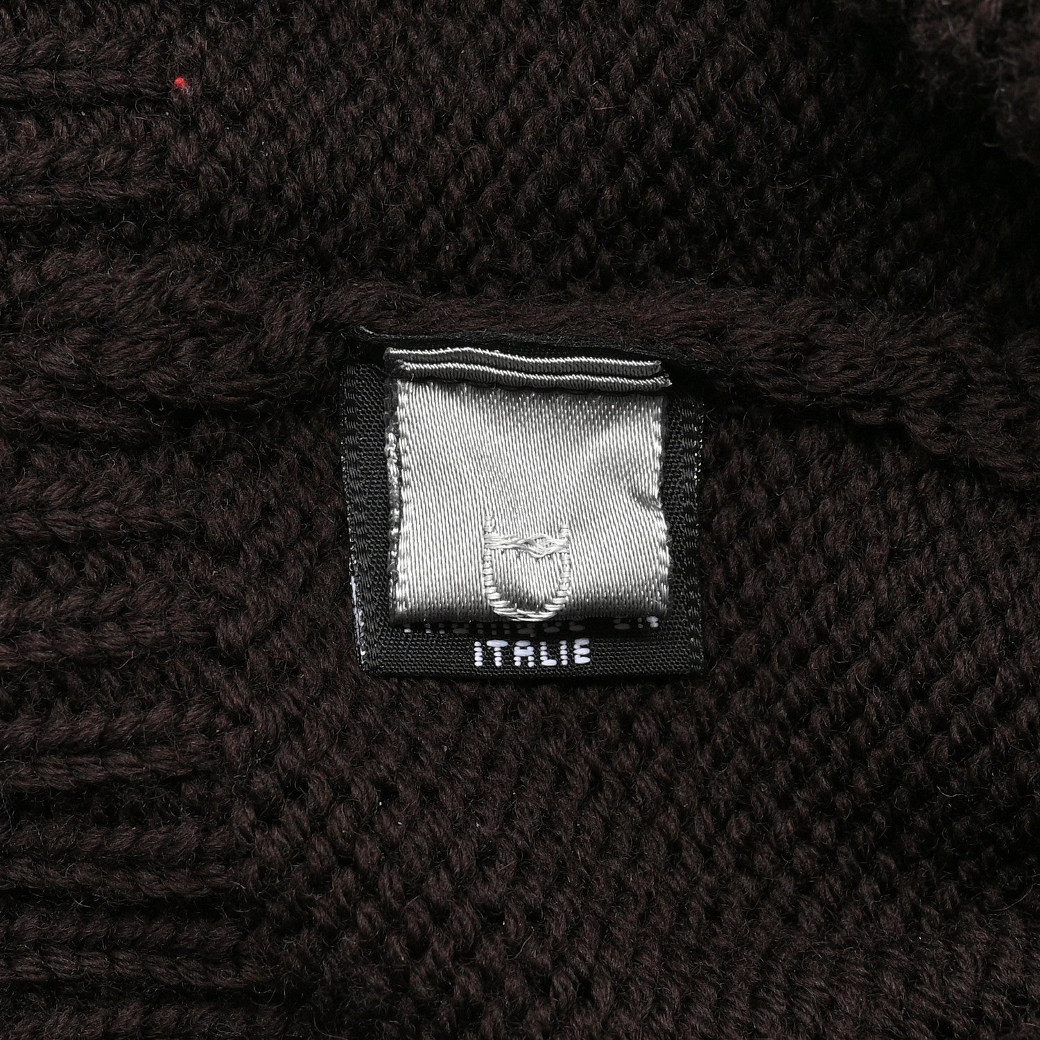 Christian Dior Wool Knit Beanie Dark Brown 4 of 5