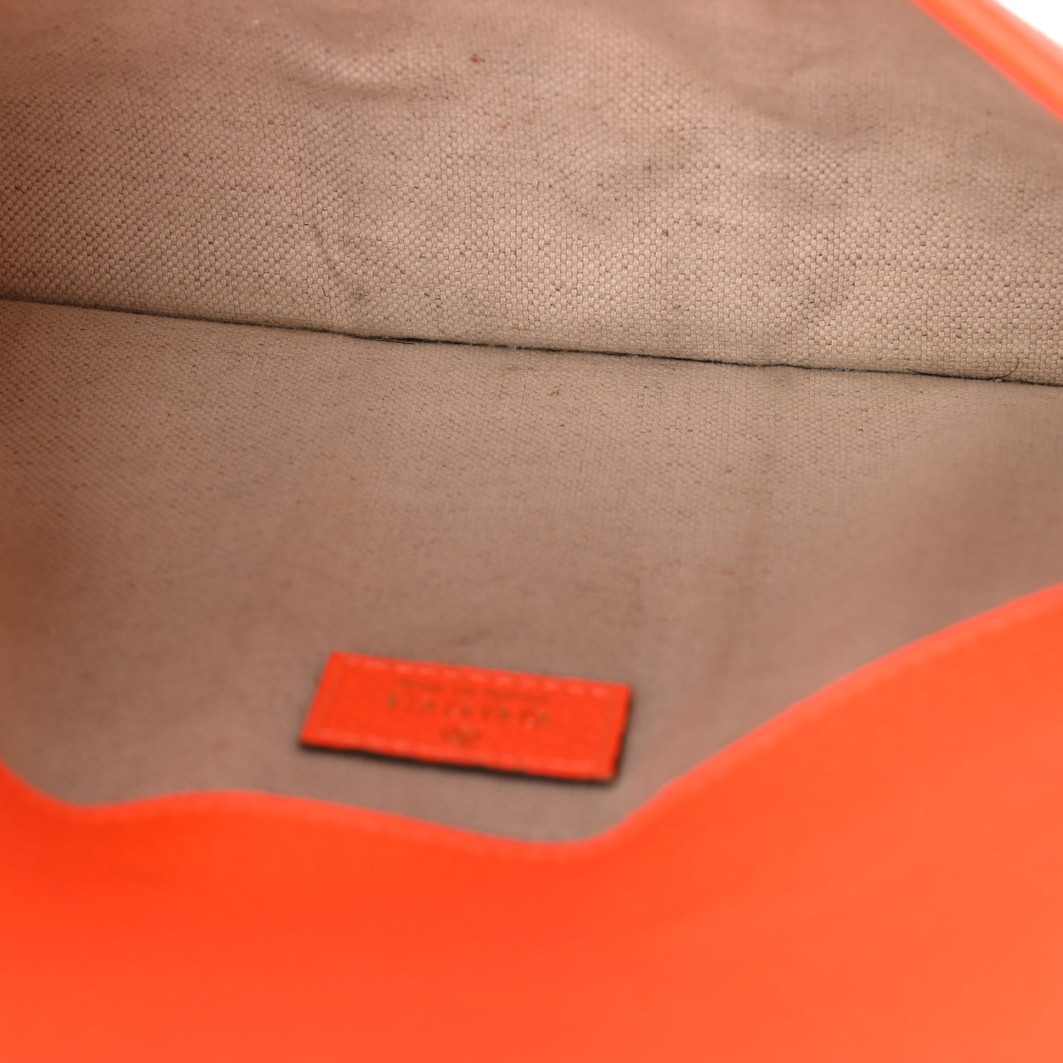 Gucci GG Supreme Monogram Web Small Ophidia Belt Bag Beige Ebony Orange Fluo 5 of 10