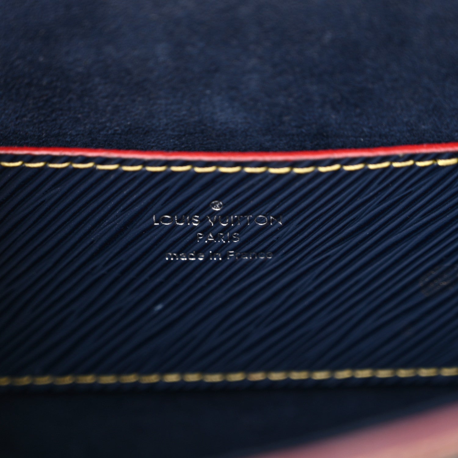 Louis Vuitton Epi Twist Shoulder Bag MM Indigo Piment 6 of 10