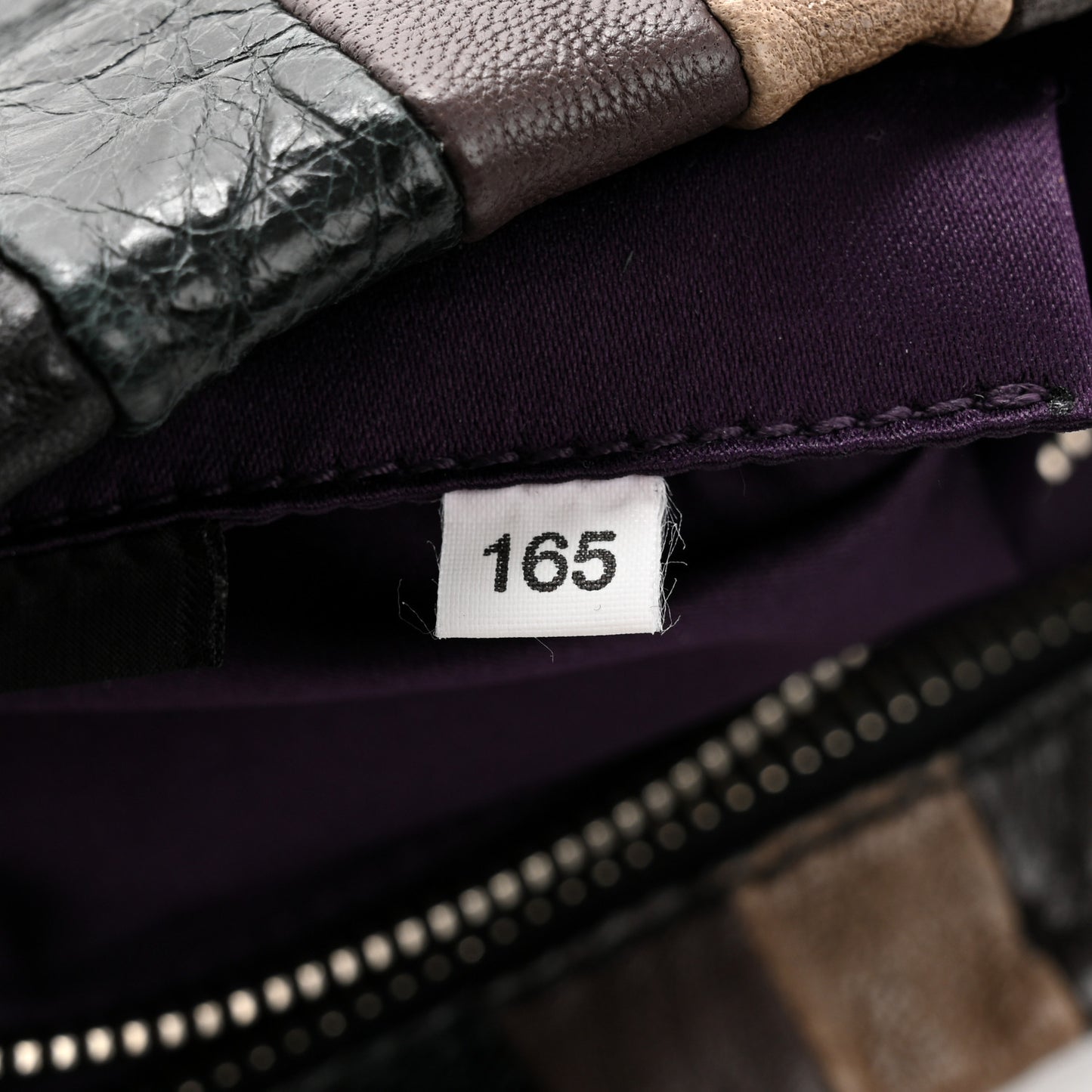 Nappa Patchwork Clutch Multicolor