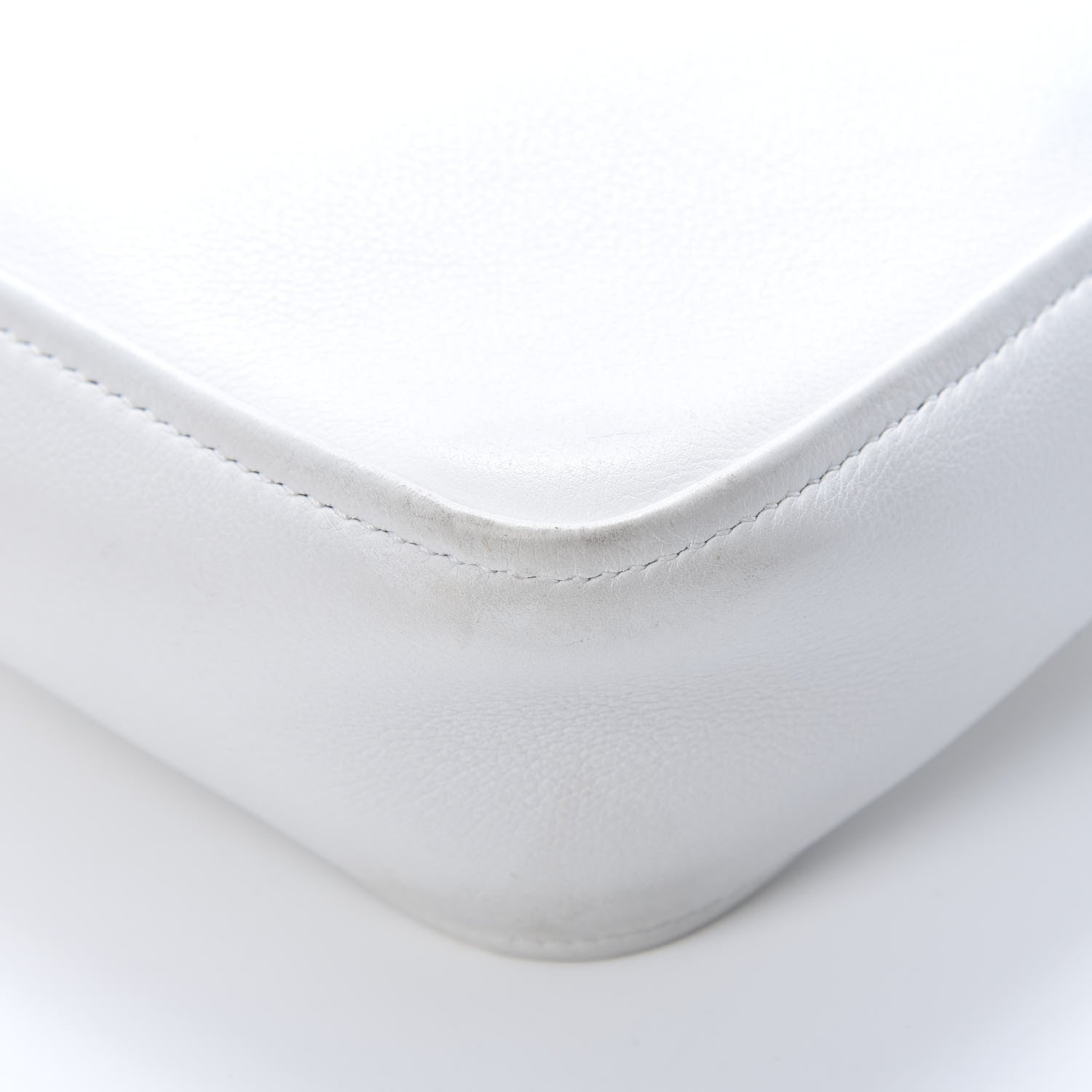 Balenciaga Calfskin XS Triangle Chain Duffle White 11 of 20